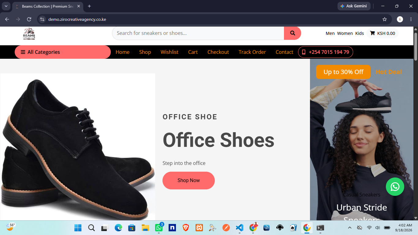 Beams Collection E-Commerce